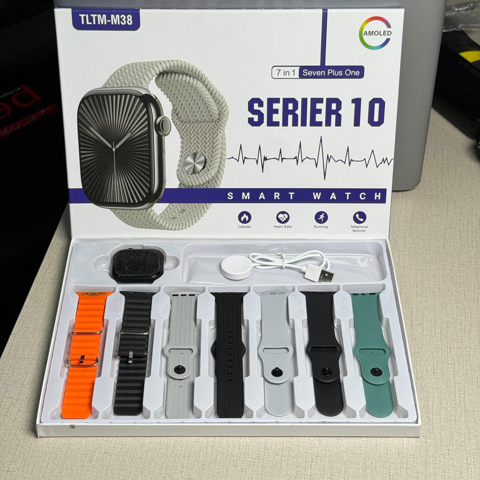 7 in 1 Series 10 Smart Watch (7 straps)