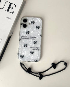 Bow chubby Shimmer with Hanging Charm