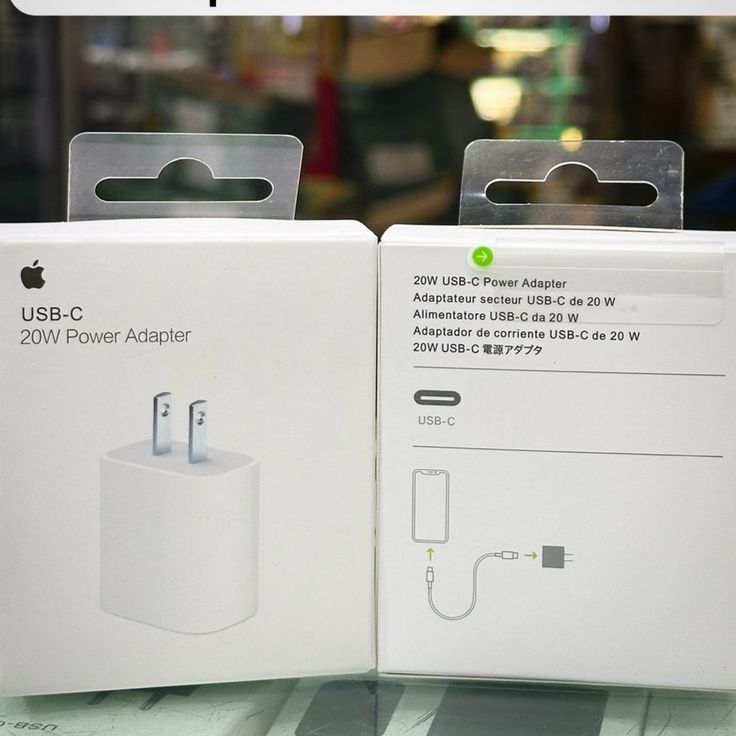 2Pin 20w fast charging adapter (cable not included)
