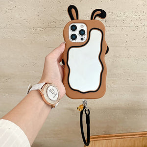 📱🐰 Cute Bunny Mirror iPhone Case
