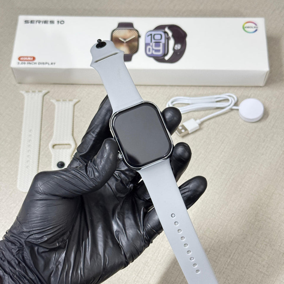 Series 10 Logo Edition Space Aluminum Smart Watch (Two Free Straps)