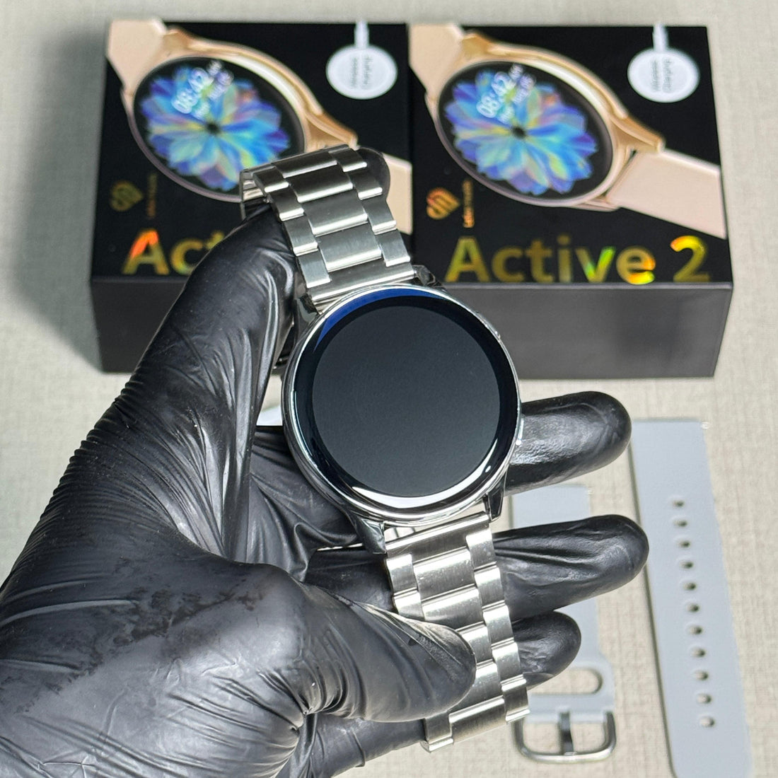 ACTIVE 2 SMART WATCH WITH 2 STRAPS (SILICON + ROLEX)