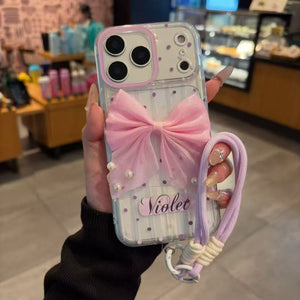 Bouquet bow pearl case