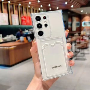 Clear Wallet Hybrid Back Case