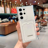 Clear Wallet Hybrid Back Case