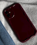 New Burgundy cherry Wavy Case