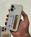Clear Wallet Hybrid Back Case