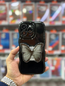 Black Camera Protection Case With Butterfly Pop