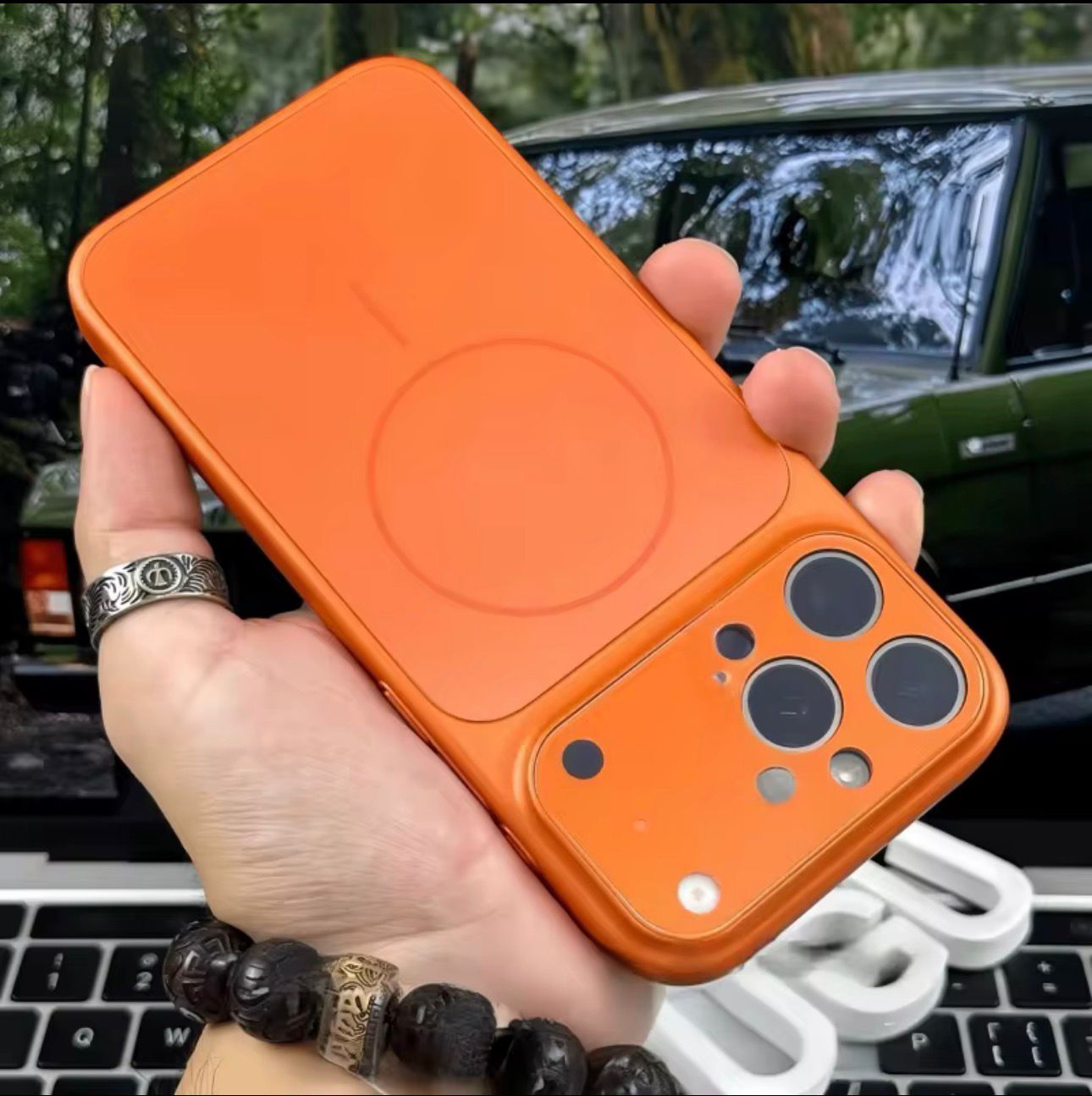 New 17 Pro Max Convertor Glass Case 😍🧡