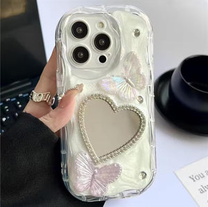 Diamond Heart Reflection Case